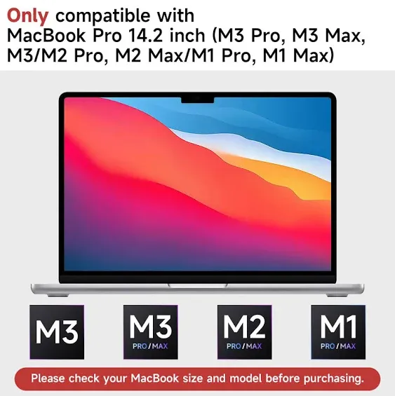 2 Pack Compatible with MacBook Pro 14 Inch Screen Protector (M4, M3, M2, M1, Pro/Max), Anti Glare Scratch Matte Screen Protector for MBP 14.2''(2021-2024 )