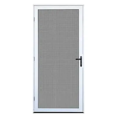 Titan 36 in. x 80 in. Surface Mount Ultimate Security Screen Door with Meshtec Screen, White