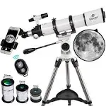 Gskyer PowerSeeker 90mm AZ Using German Technology Refractor Telescope