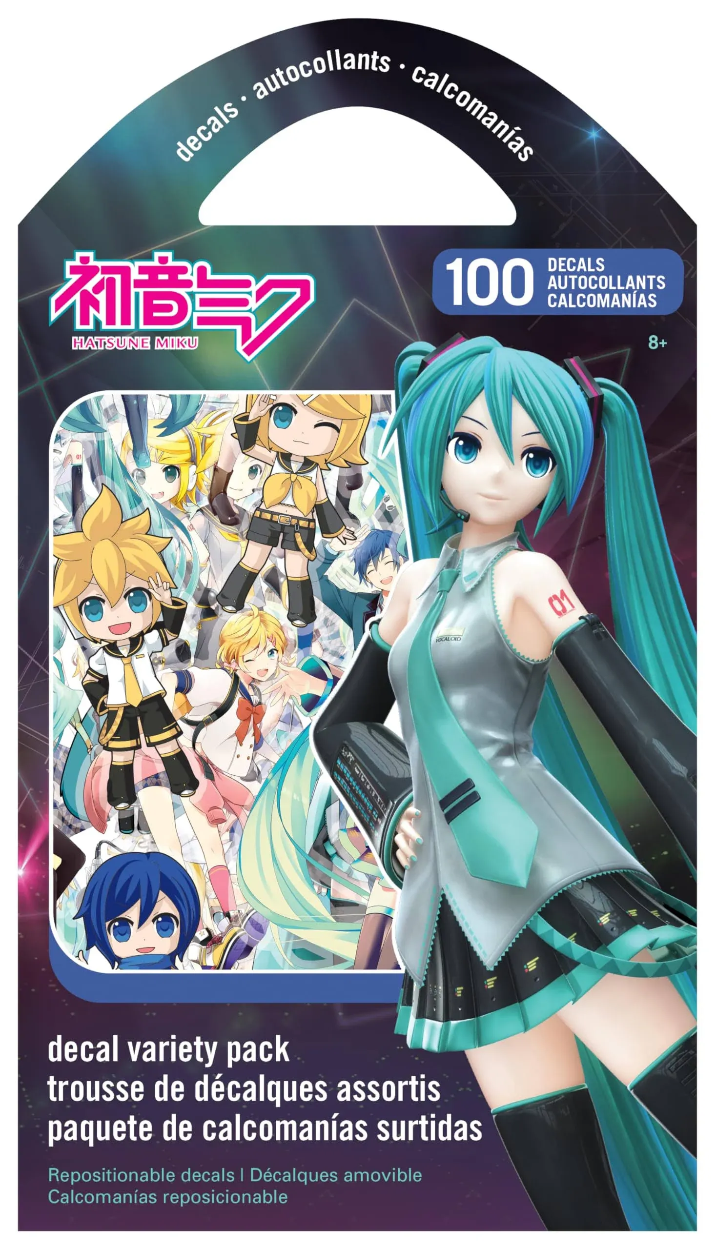 Trends International Hatsune Miku Decal Variety Pack, Multicolor