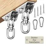 Heavy Duty Swing Hangers for Wooden Sets 2000 LB Capacity Hammock Hanger 360 Swivel Stainless Steel Swing Hardware 2 Packs for Porch/Playground/Yoga/Heavy Bag