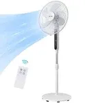 16&#034; Oscillating Pedestal Fan, 12-Hour Timer, High Energy Efficiency, Ultra Quiet