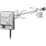 TURBRO Stainless Steel Rotisserie Kit for Gas Grills with A Cookbox up to 39’’ - Includes 4W Electric Motor, 34’’ - 45’’ × 5/16" Square Spit Rod, Meat Forks, Counterweight - for Outdoor BBQ