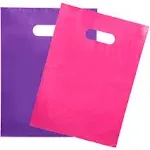 Choice Marts 200 Pink and Purple 1.5Mil 9" x 12" Extra Thick Glossy Plastic Retail