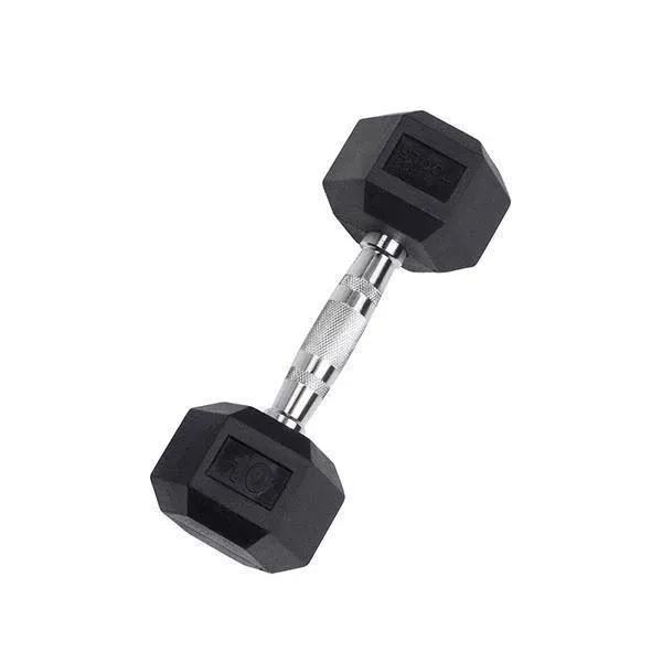 YORK Rubber Hex Dumbbell (2.5-30 lb.)