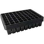 54 Cell Seed Starter Trays, 2.8" Deep Plug Tray Seedling for 1015 Nursery Tray, Super Thick Reusable Trays for Easy Transplantation (11.14inch ×14.6 inch, 5-Pack)