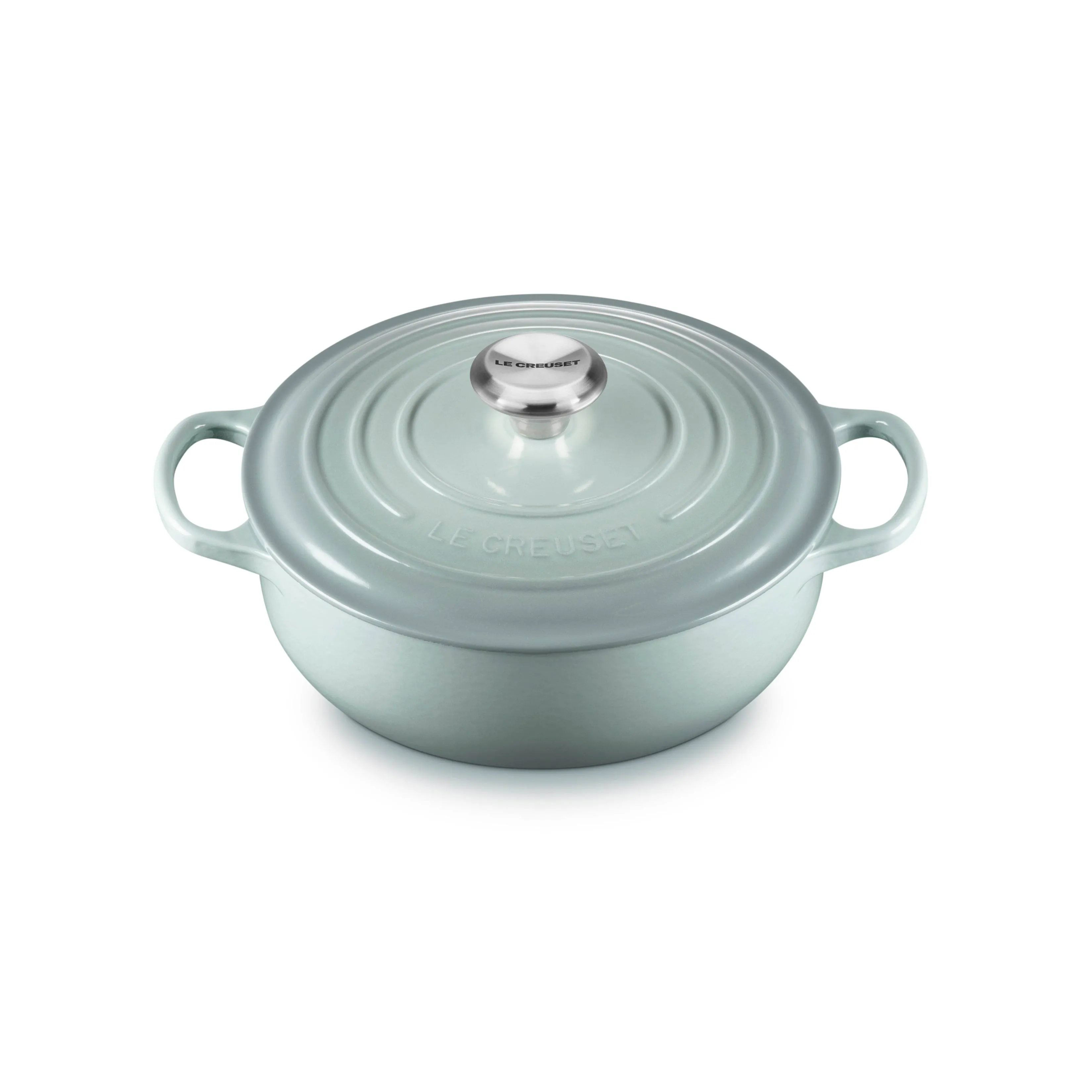 Le Creuset Enameled Cast Iron Signature Round Sauteuse, 3.5Qt., Rhone