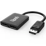 DisplayPort to Dual DisplayPort 8K MST Adapter