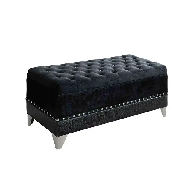 Coaster Barzini Black Bench Trunk