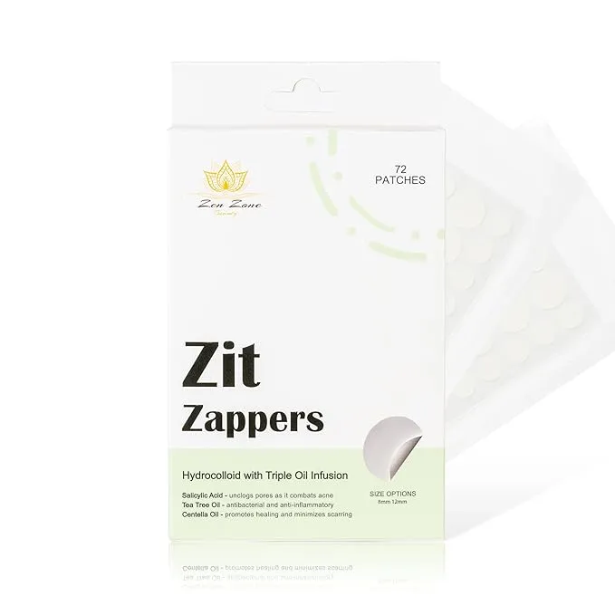 Pimple Patches - Pack of 72 Pimple Patches for Face with Triple Oil Infusion, Acne Patches for Face with Salicylic Acid, Tea Tree Oil & Centella Oil, Zit Patches