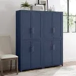 Crosley Savannah 2-Piece Kitchen Storage Pantry Set - Navy