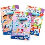 Melissa & Doug Blue’s Clues & You! Water Wow! 3-Pack – Alphabet, Counting, Shapes Water Reveal Travel Activity Pads