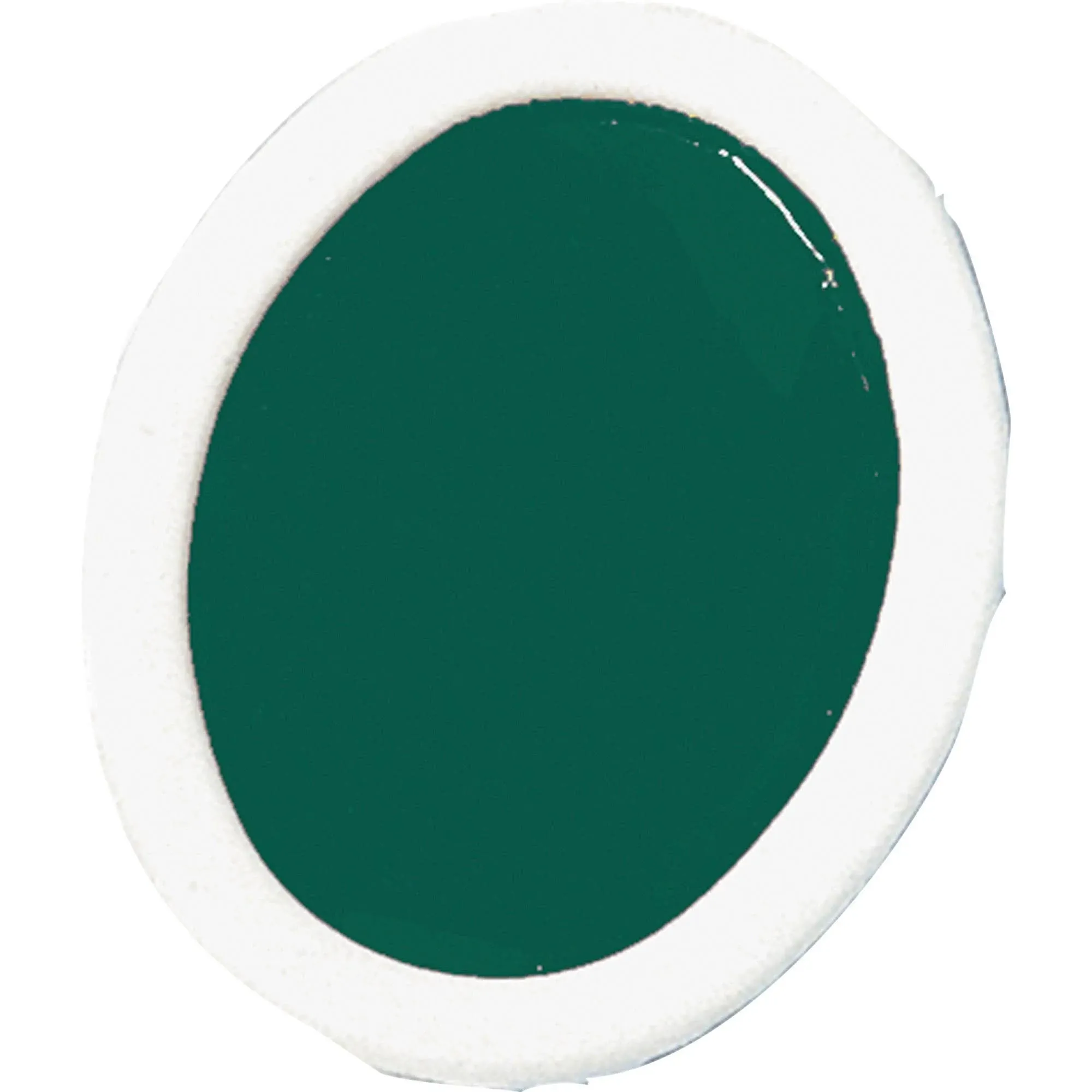 Prang Semi-Moist Watercolor Paint Refill, Oval Pan, Green, 12 Pans