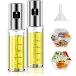 Olive Oil Sprayer, 2 Pack 100mlOil Spray for Cooking, Spray Bottle Olive Oil Sprayer Mister for Cooking, BBQ, Salad, Baking, Roasting, Grilling