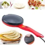 Portable Electric Crepe Maker, 110V Non-Stick Coating Crepe Pan, Auto Tempera...