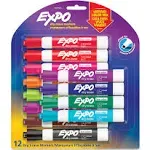 EXPO Low Odor Dry Erase Markers, Chisel Tip, Assorted Colors, 8 Count