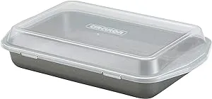 Circulon Total Nonstick Baking Pan With Lid / Nonstick Cake Pan With Lid, Rectangle - 9 Inch x 13 Inch, Gray