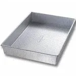 USA Pan Bakeware Rectangular Cake Pan, 9 x 13 inch, Nonstick & Quick Release Coating, Made in the USA from Aluminized Steel & Bakeware Quarter Sheet Pan, Warp Resistant Nonstick Baking Pan