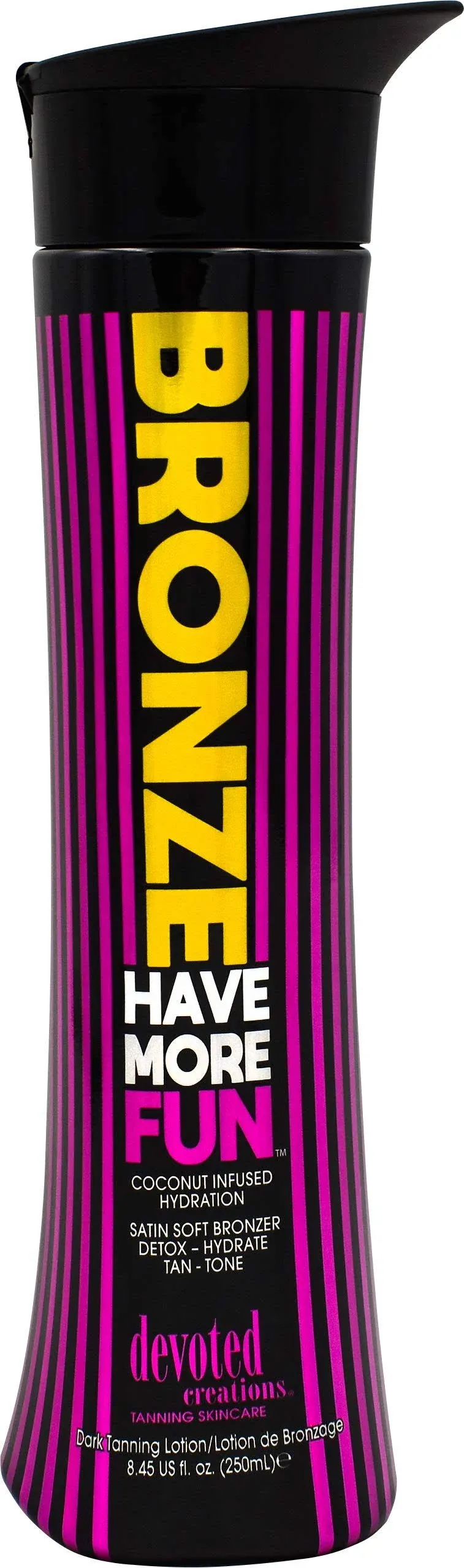 Devoted Creations BRONZE HAVE MORE FUN Satin Soft Bronzer Tanning Lotion 8.45 oz