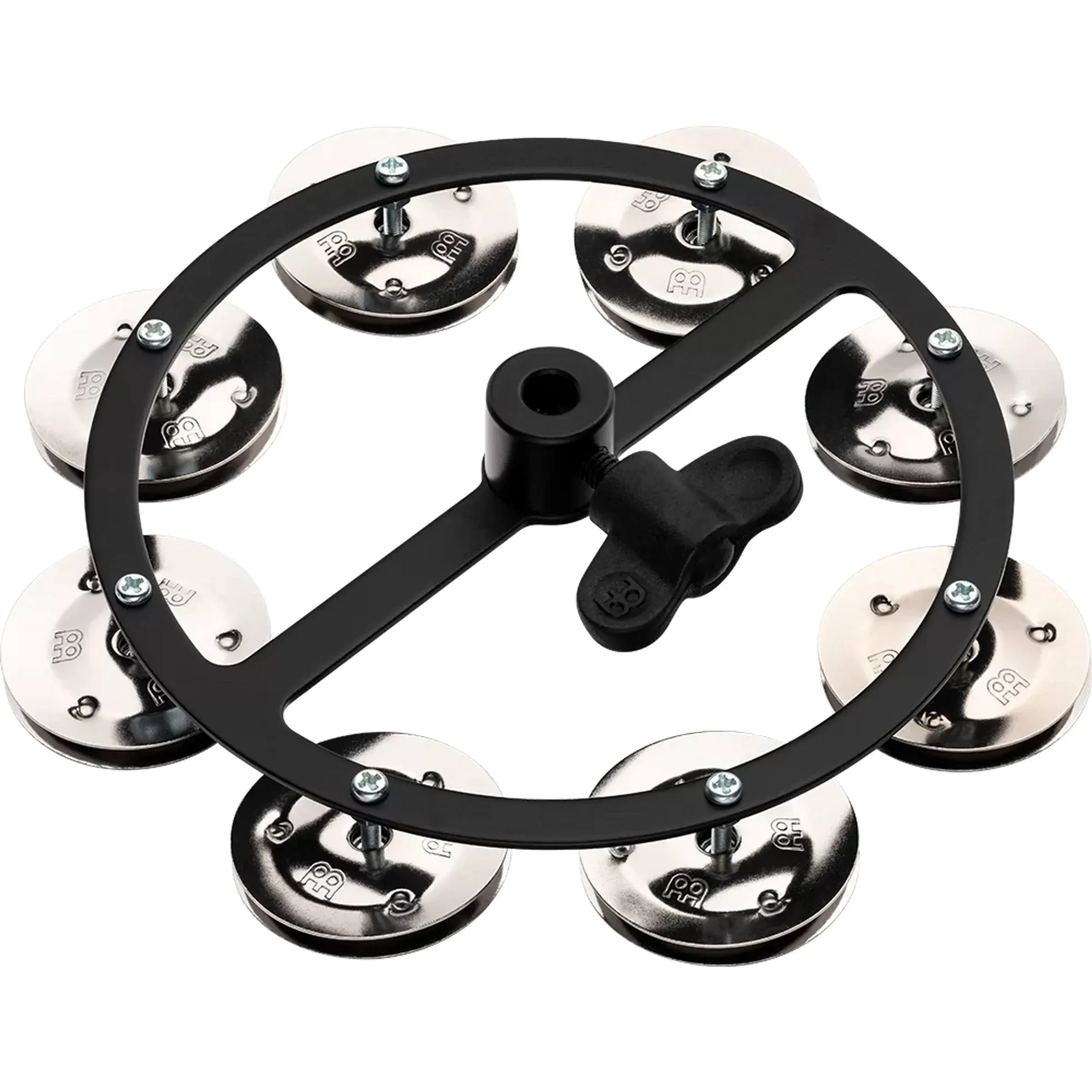 Meinl Cymbals HTHH1BK Mountable Hihat Tambourine with Steel Jingles (VIDEO)