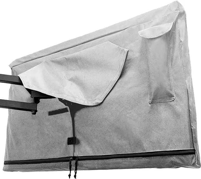 Bozzcovers Outdoor TV Cover 86-90 inch - with Zipper, Weatherproof, Waterproof 360 Degrees Protection, Soft Non Scratch Interior - Gray