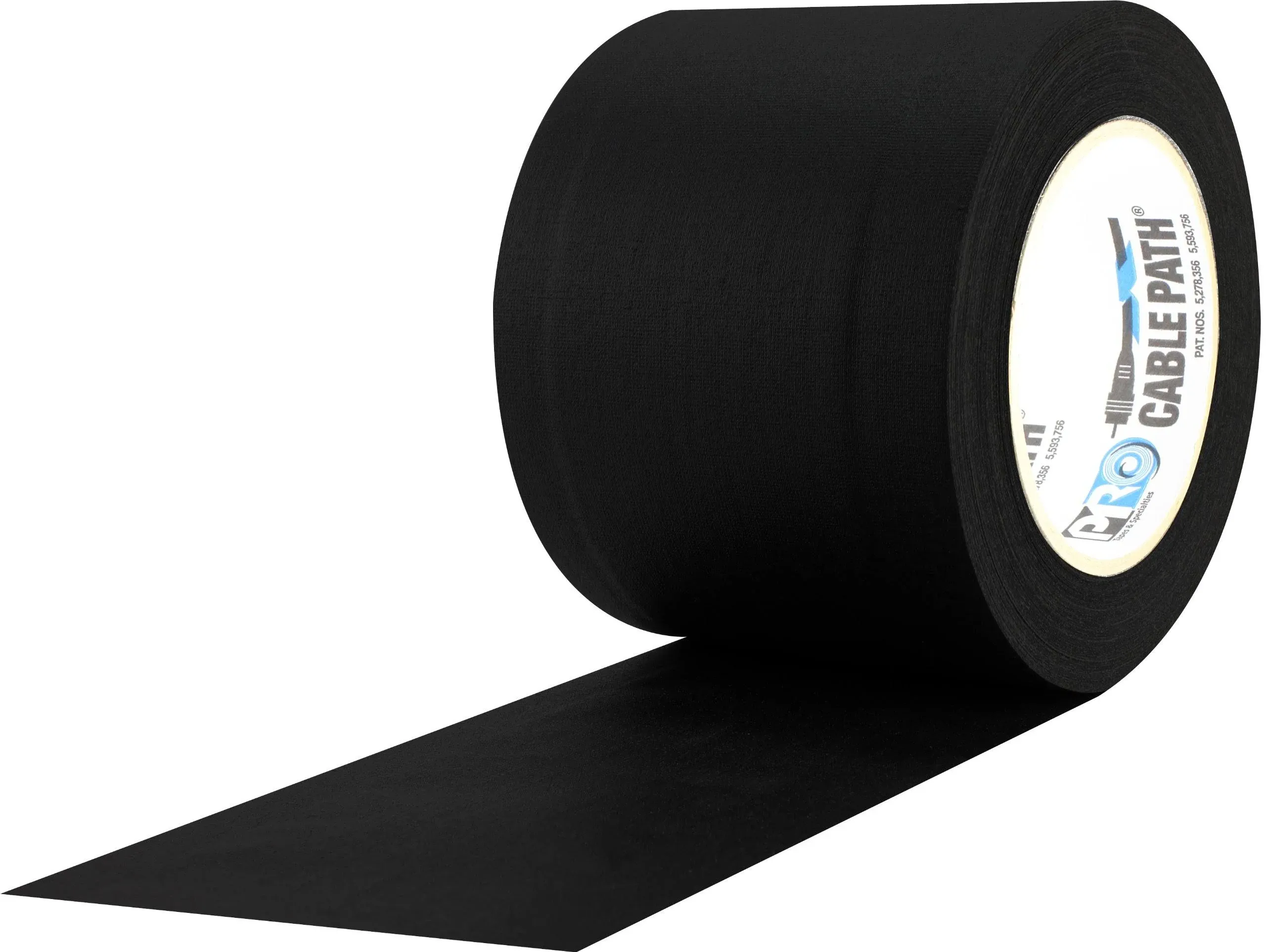 ProTapes Gaffer's Tape,Black,6 in x 30 yd,11 Mil Cable Path