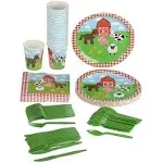 Juvale Barnyard Birthday Party Supplies Set