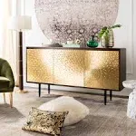 Safavieh Eleni Brass Sideboard - Dark Brown