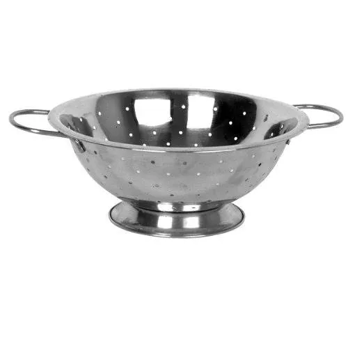 Thunder Group SLIL004, 13 Quart Stainless Steel Colander, Commercial Pasta ...