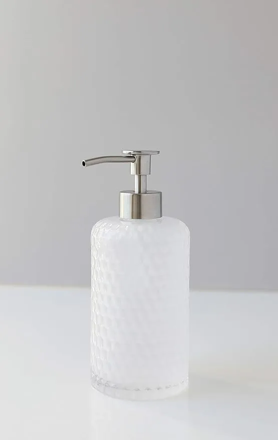 Premium Glass Soap Dispensers | Milk + Honey Inspired Design for Luxurious Bathrooms