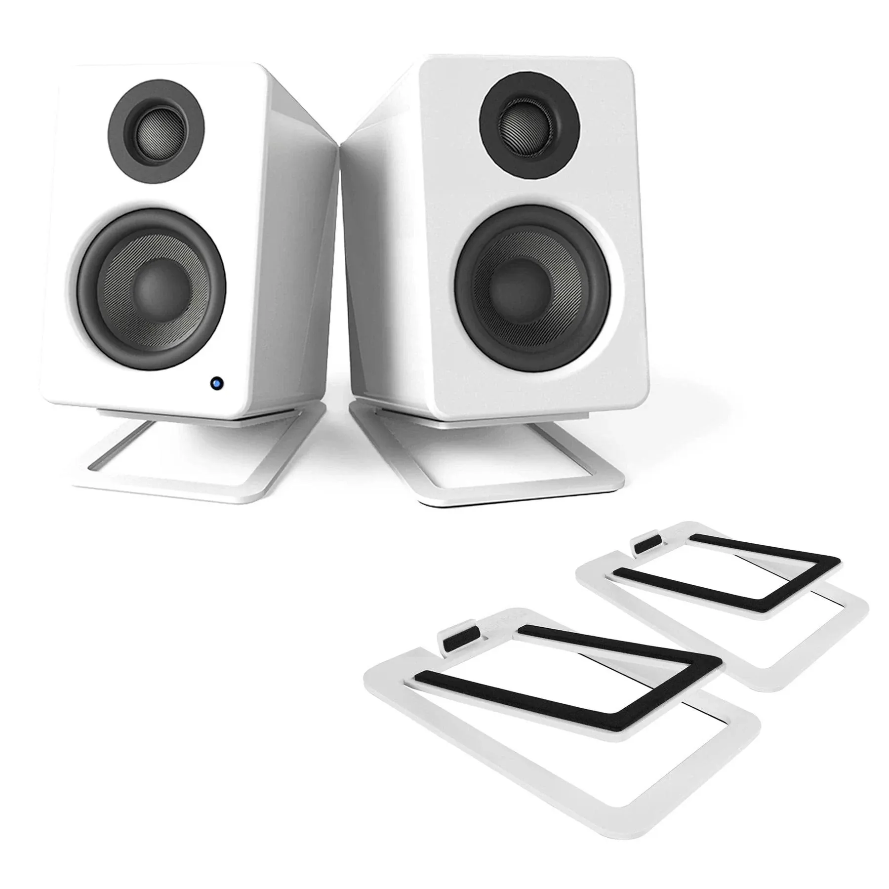 Kanto S2 Desktop Speaker Stands - White