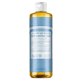 Dr Bronners Pure-Castile Soap, 18-in-1 Hemp, Unscented, Baby - 16 fl oz