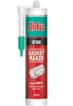 Akfix HT300 High Temp Silicone Gasket Maker (1x10.1 fl.oz.) - Red RTV Gasket Sealer, Flexible High Heat Silicone Sealant Up to 600F, Valve Cover Gasket Sealant for Automotive | 1 Pack