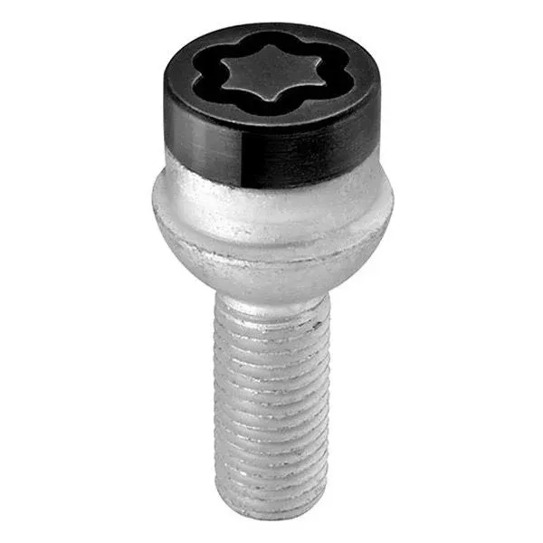 McGard Wheel Lock Bolt Set - 4pk. (Radius Seat) M14X1.5 / 17mm Hex / 27.0mm Shank Length - Black