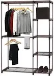 Simple Houseware Freestanding Clothes Garment Organizer Closet, Bronze