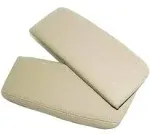 Kar Designers Synthetic Beige Leather Armrest Center Console Lid Cover Cover for 2005-2010 Acura RL