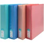 Yoobi 1 1/2 Inch Binder Set – 3-Ring Binders with 2 Pockets – Perfect for Sch...