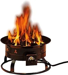 Heininger 5995 58,000 BTU Portable Propane Smokeless Outdoor Gas Fire Pit