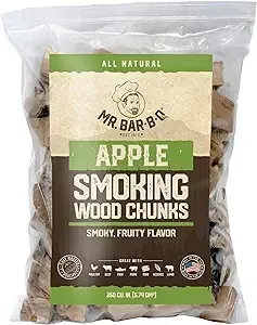 Apple Smoking Wood Chunks Natural BBQ Wood Chunks Delicious Smokey Fruity Flavor