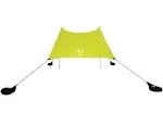 Neso Tents Grande Beach Tent, 7ft Tall, 9 X 9ft, Reinforced Corners And Cooler Pocket(lemon)