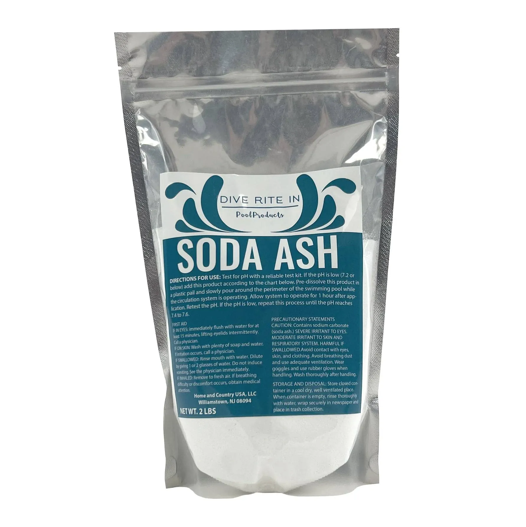 Dive Rite in Premium Soda Ash Designed as a PH Increaser for Pool and Washing Soda for Tie Dying and Everyday Usage (2 Pounds)