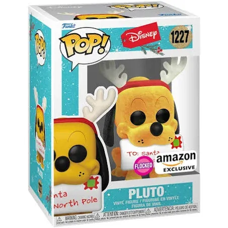 Funko Pop! Pluto (Holiday) (Flocked) - Disney