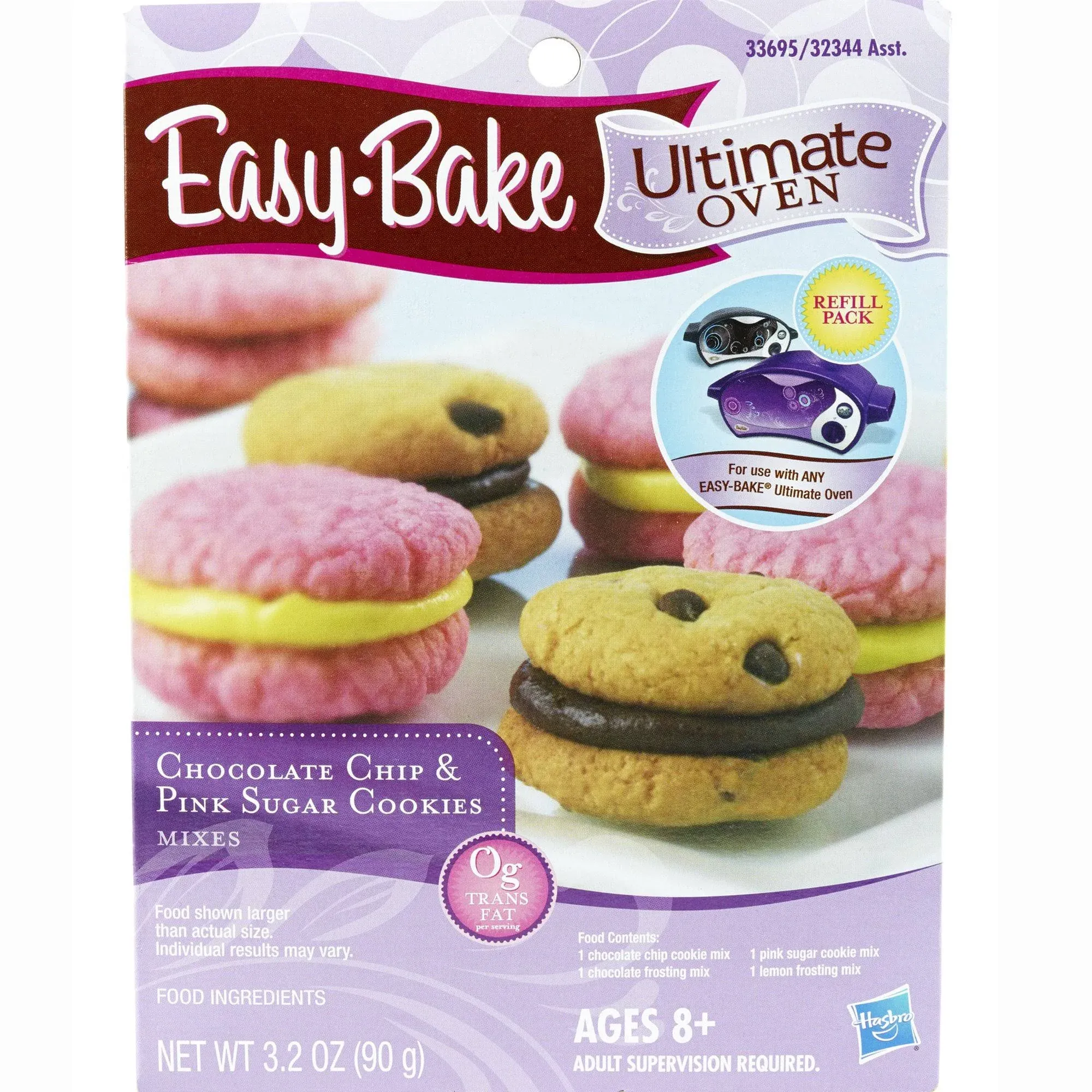 Easy Bake 5000 Ultimate Oven Chocolate Chip & Pink Sugar Cookies Refill Pack Playset