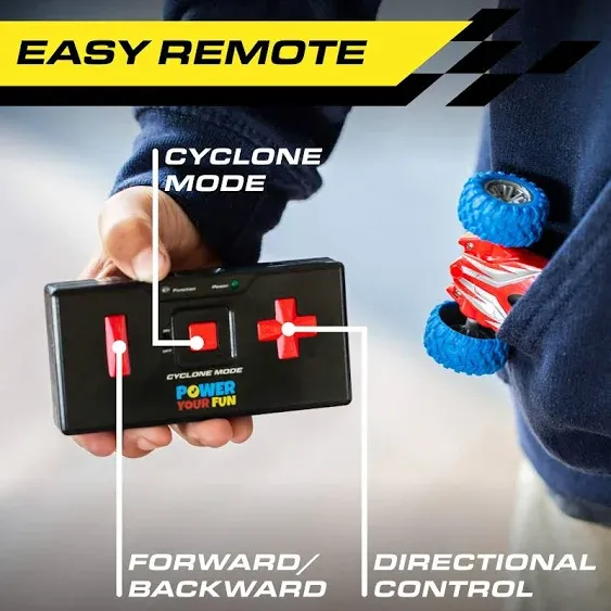 Power Your Fun Cyclone Mini Remote Control Stunt Car