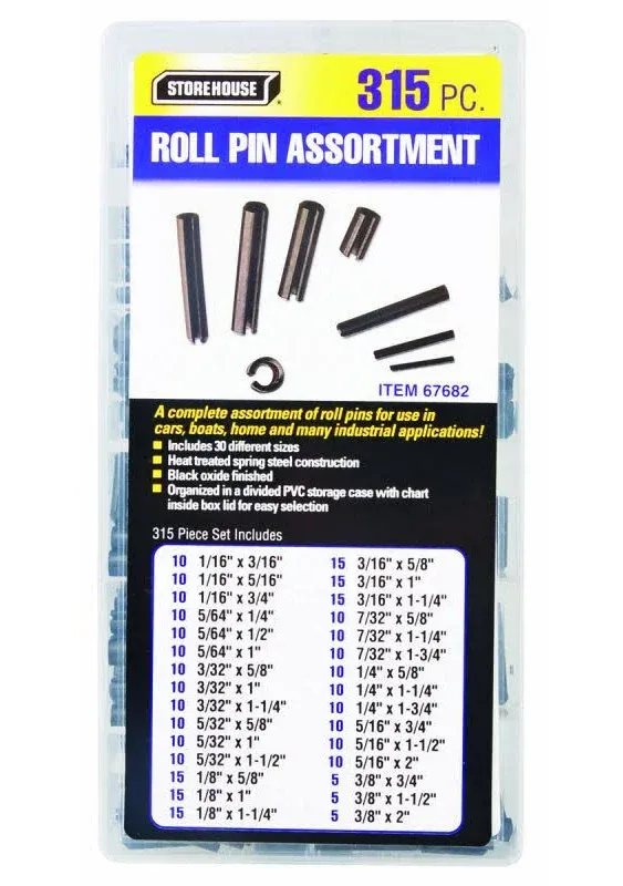 Storehouse Internal and External Snap Ring Retaining Ring Assortment Kit 600 Pc.300 + 300