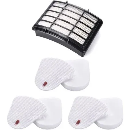 Artraise 1+3 Pack Filters for Shark Vacuum Filter Replacement, fit Navigator Lift Away NV350 NV351 NV352 NV355 NV356E NV360 NV370 UV440 UV490 UV540 CU500 Cleaner, Compare to Parts XFF350 & XHF350