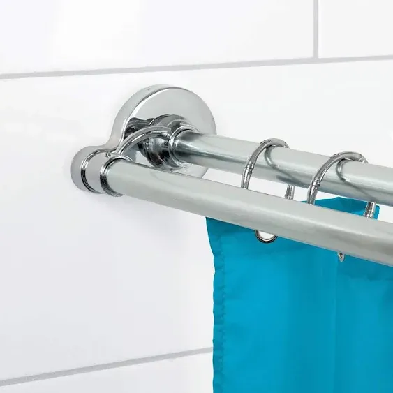 Zenna Home NeverRust Aluminum Adjustable Tension Rustproof Double Shower Rod