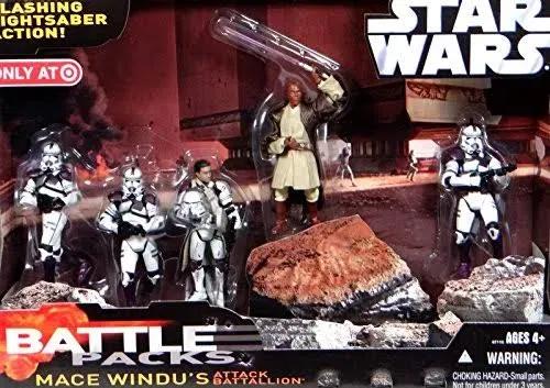 Star Wars Mace Windu’s Attack Battalion Battle Pack Target Exclusive 2006