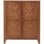 LTD Commodities Carved Design Storage Cabinets