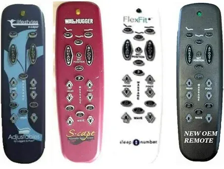 Leggett & Platt Adjustable Bed Replacement Remotes, All Models and Styles (series 100 or T120)